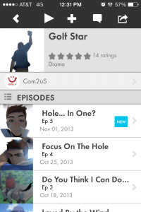 Golf Star Tapastic app