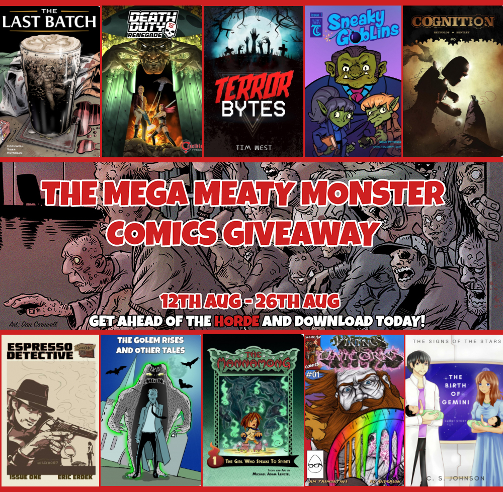 Get FREE indie comics in the Mega Meaty Monster Comics Giveaway!