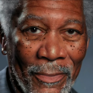 Morgan Freeman painting Kyle Lambert